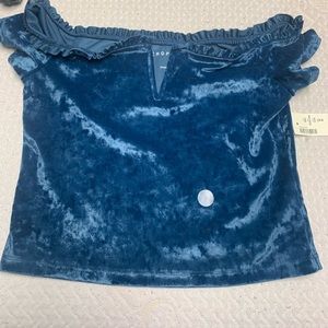 Aeropostale short sleeve shirt, blue, size medium